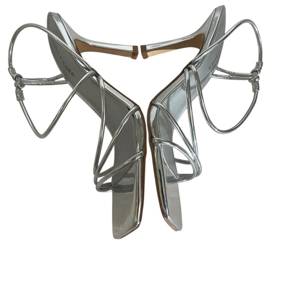 MARC FISHER LTD DAVIA SILVER SANDAL SZ 7.5 - Picture 2 of 16